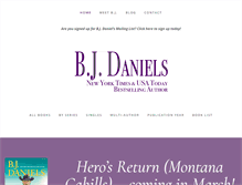 Tablet Screenshot of bjdaniels.com